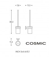 MEDIDAS ESCOBILLERO PARED START COSMIC